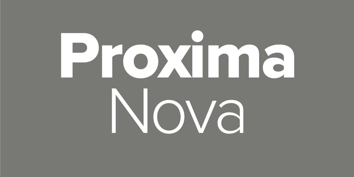 Free proxima nova download